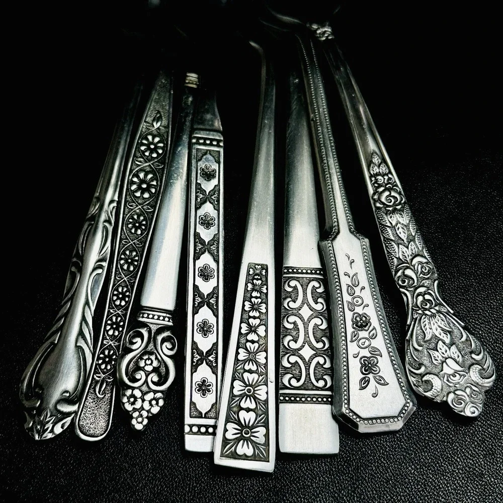 40 Vtg Stainless Flatware Mismatched Japan‎ EKCO National Interpur Oneida Mixed